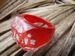 ring kunststof met rood/witte lak 