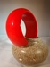 armband van hout, rood 