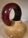armband van hout, donkerpaars 