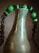 armband van houten kraaltjes groen/zwart 