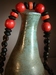 armband van houten kraaltjes rood 
