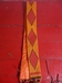 riem van glaskralen oranje/rood 