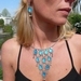 ketting turquoise + oorbellen 