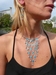 ketting turquoise + oorbellen 