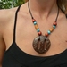 ketting houten kralen en kokosnoot