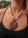 ketting houten kralen en hanger
